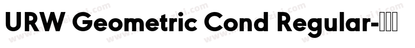 URW Geometric Cond Regular字体转换